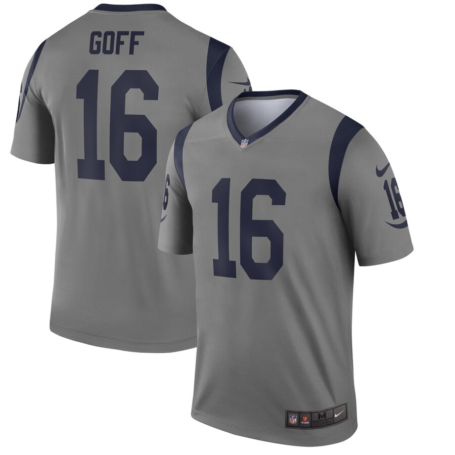 Men Los Angeles Rams #16 Goff Nike grey Limited NFL Jersey->cleveland browns->NFL Jersey